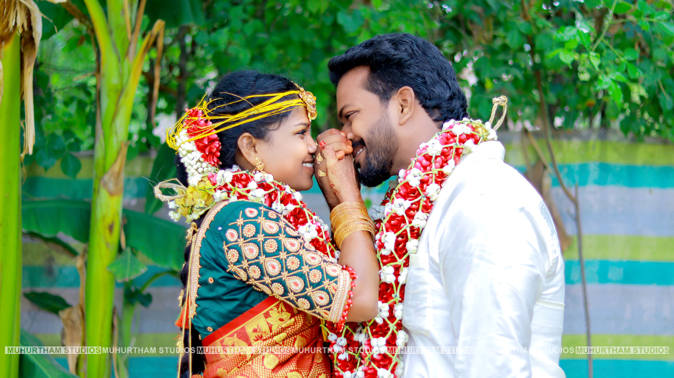 Wedding couple portrait
